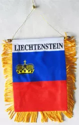 Liechtenstein Window Hanging Flag