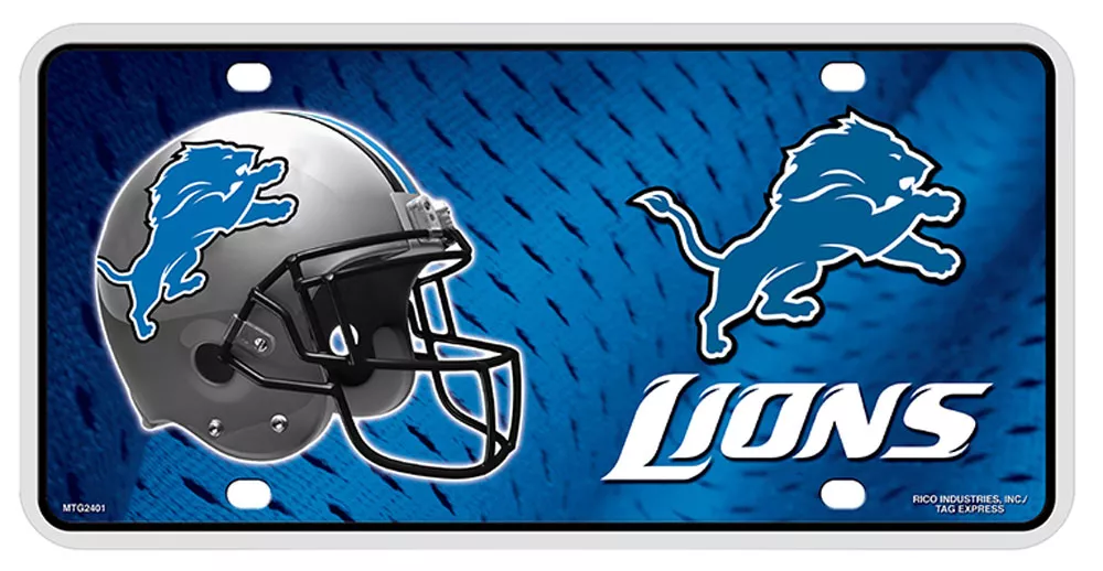 Detroit Lions NFL License Plate