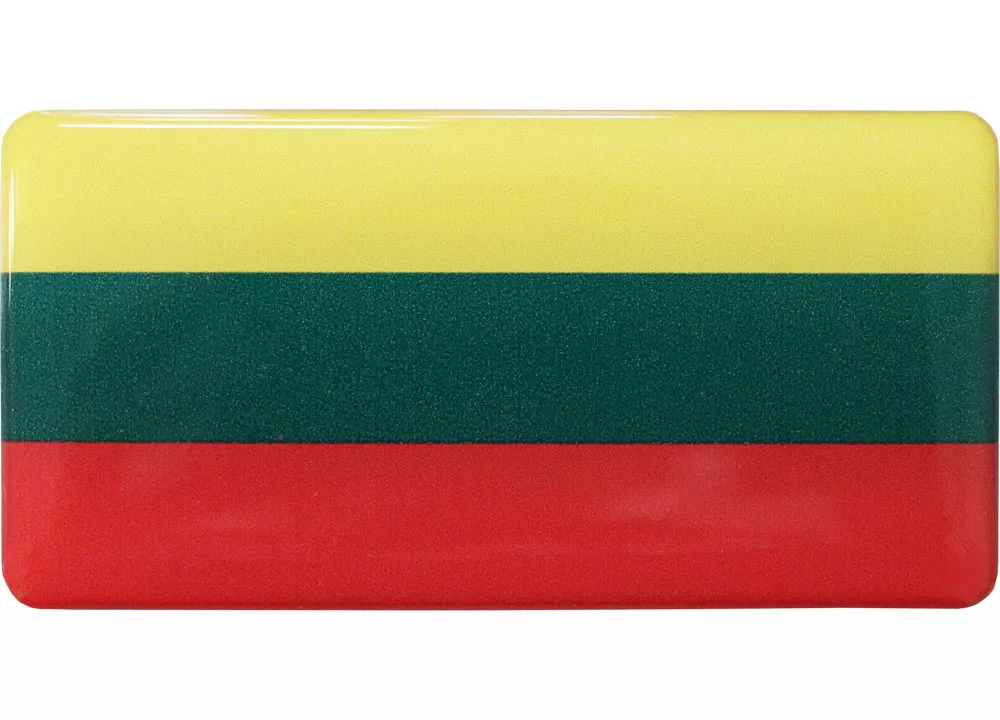 Lithuania Domed Sticker