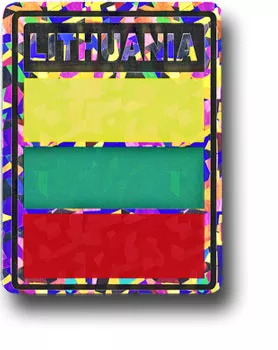 Lithuania Reflective Decal