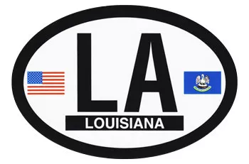 Louisiana Oval Decal