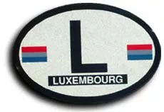 Luxembourg Oval Decal