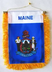 Maine Window Hanging Flag