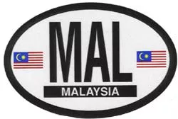 Malaysia Oval decal