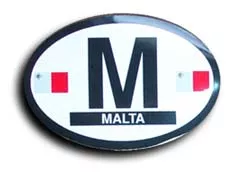 Malta Oval decal