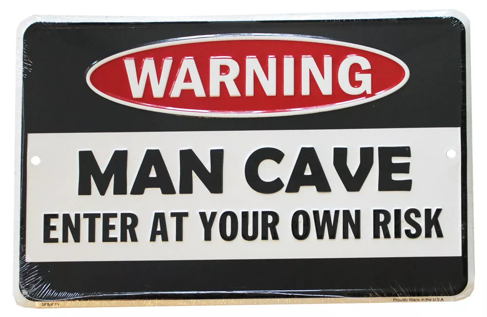 Man Cave Parking Sign