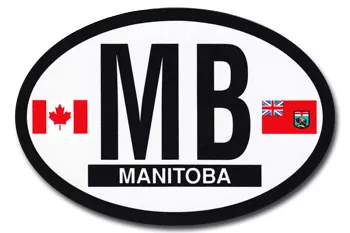 Manitoba Oval Decal