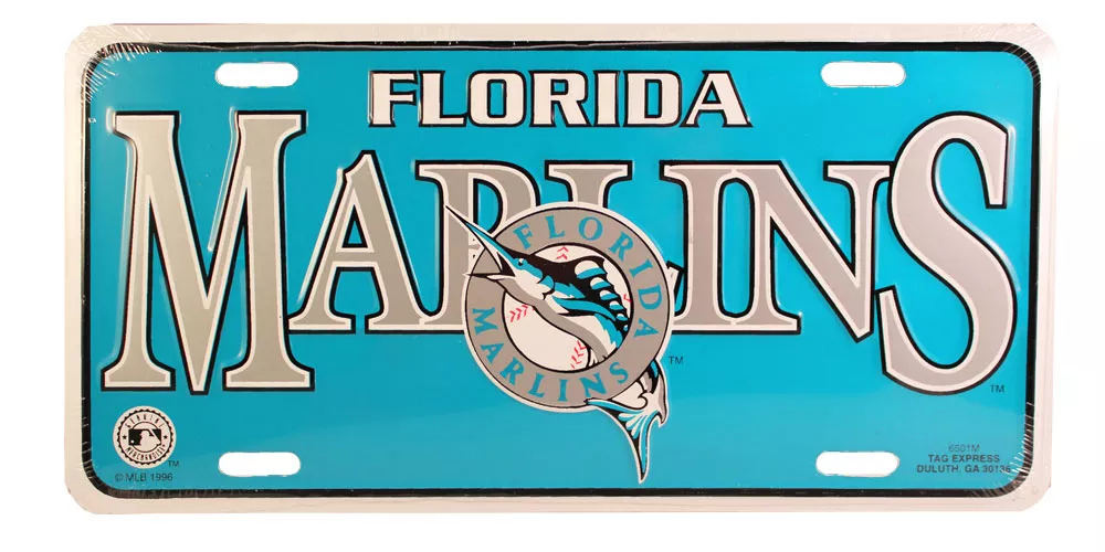 Florida Marlins MLB License Plate