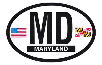 Maryland Oval Decal