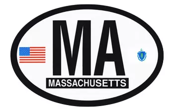 Massachusetts Oval Decal