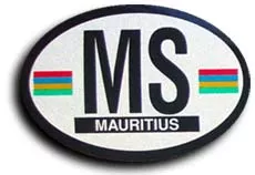 Mauritius Oval decal