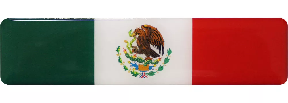 Mexico Long Domed Sticker