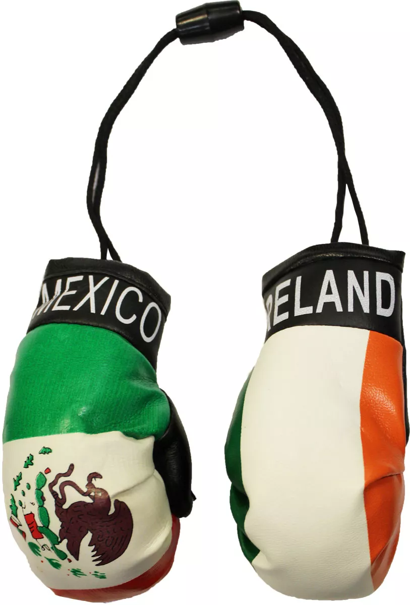 Mexico and Ireland Mini Boxing Gloves