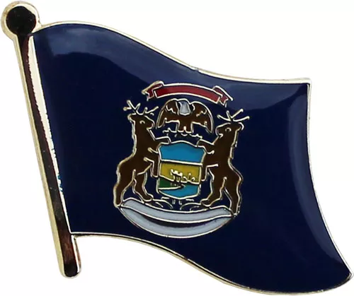Michigan Flag Lapel Pin