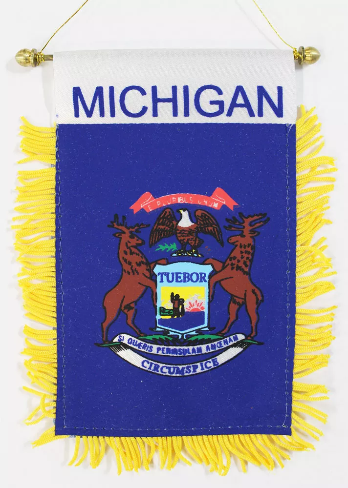 Michigan Window Hanging Flag