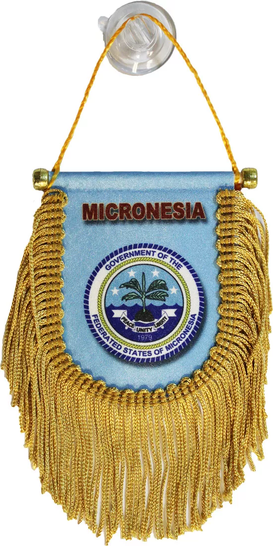 Micronesia Window Hanging Flag (Shield)