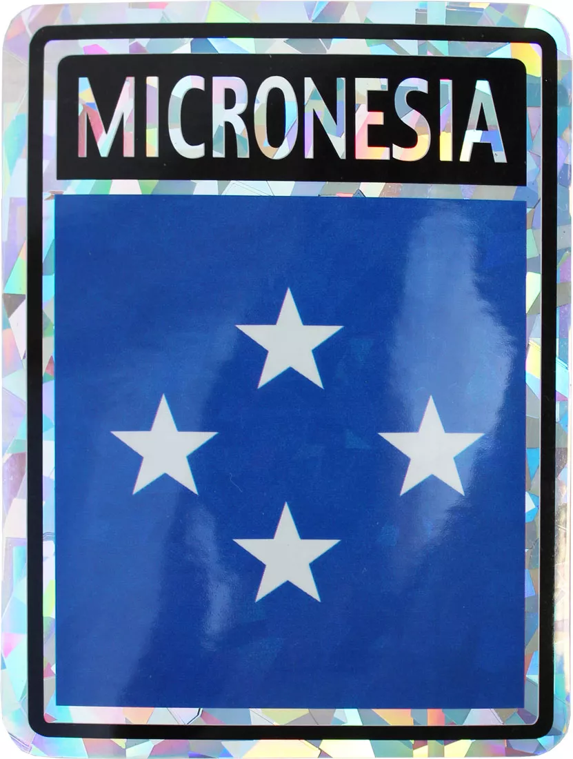 Micronesia Reflective Decal