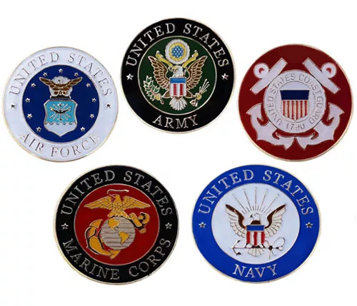 Military Branches Lapel Pin Set
