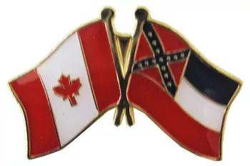 Canada Mississippi Friendship Pin