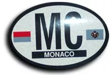 Monaco Oval decal