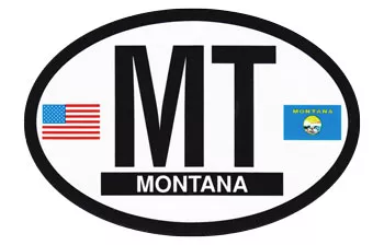 Montana Oval Decal
