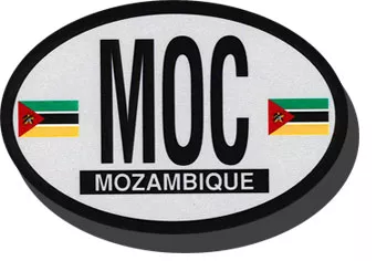 Mozambique Oval decal