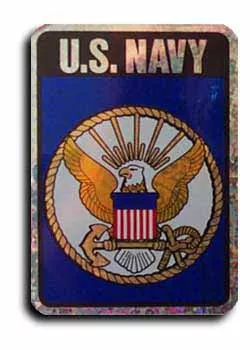 Navy Reflective Decal