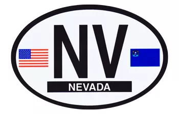 Nevada Oval Decal