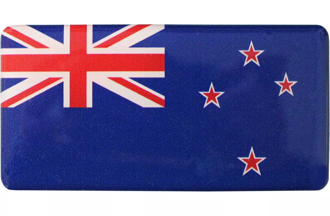 New Zealand Domed Sticker