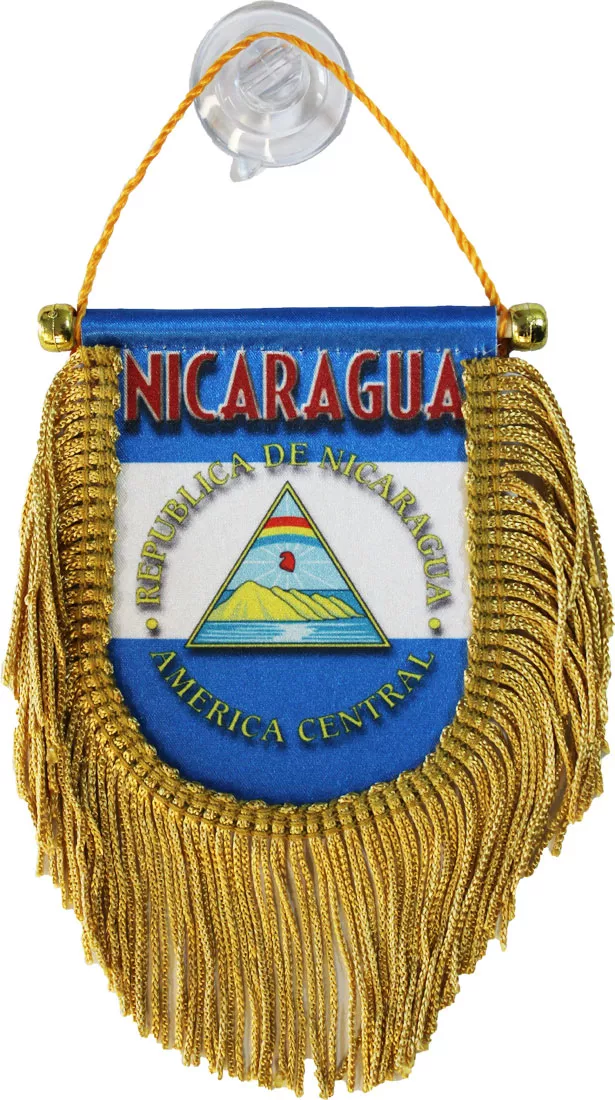 Nicaragua Window Hanging Flag (Shield)
