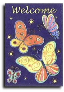 Nightlight Butterflies Toland Art Banner