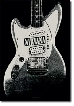 Nirvana Textile Poster (Guitar)