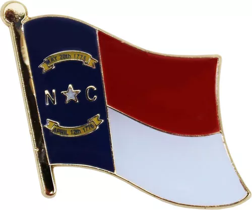 North Carolina Flag Lapel Pin