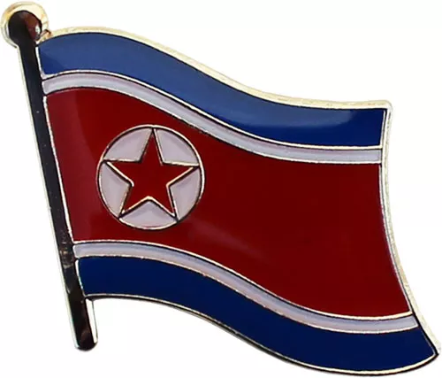 North Korea Flag Lapel Pin