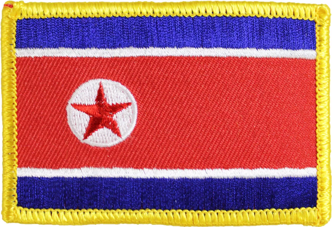 North Korea Rectangular Patch