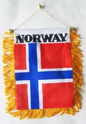 Norway Window Hanging Flag