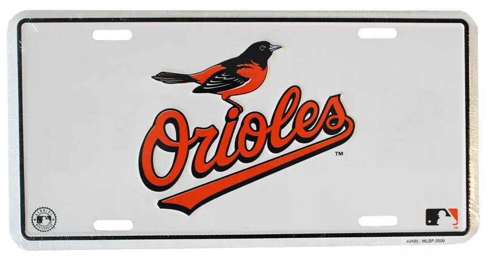 Baltimore Orioles MLB License Plate