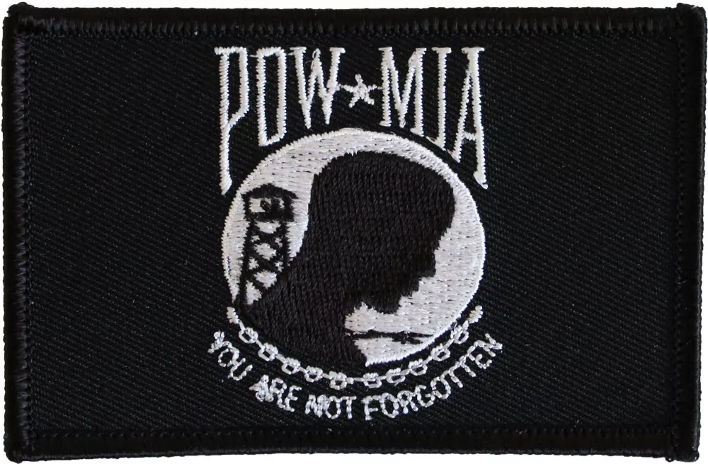 POW-MIA Rectangular Patch (Black Border)
