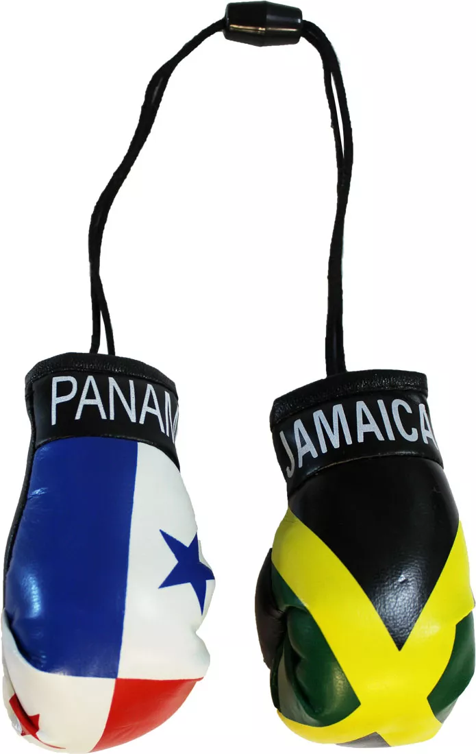 Jamaica and Panama Mini Boxing Gloves