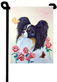 Papillon (With Yellow Butterfly) - 11"x15" 2-Sided Garden Banner