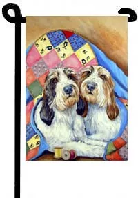 Petit Basset Griffon Vendeen - 11"x15" 2-Sided Garden Banner