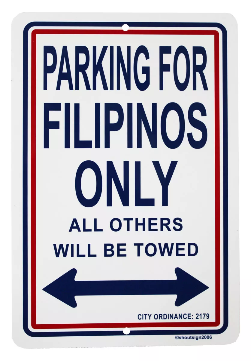 Philippines - 8" x 12" Metal Parking Sign