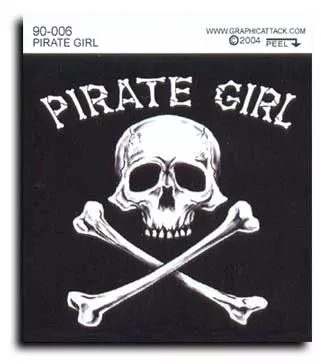 Pirate Girl Decal