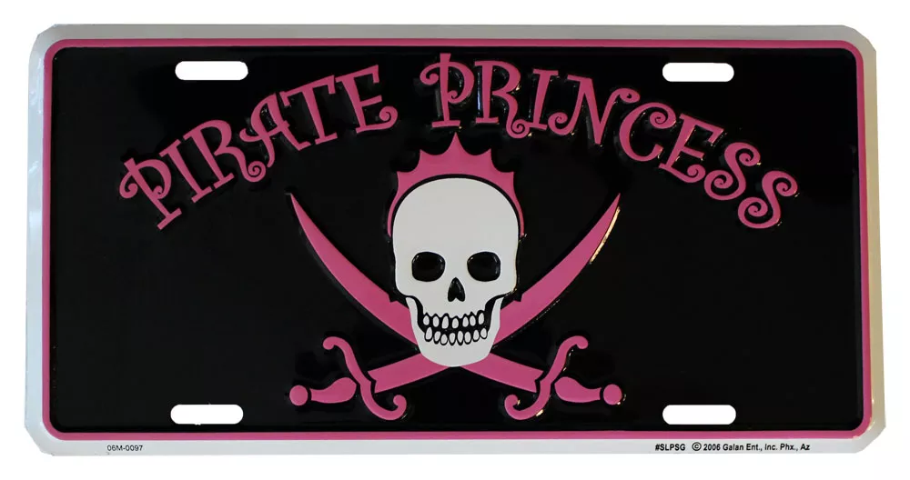 Pirate Princess License Plate