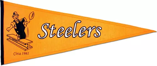 Pittsburgh Steelers NFL Wool Pennant (Throwback Design)