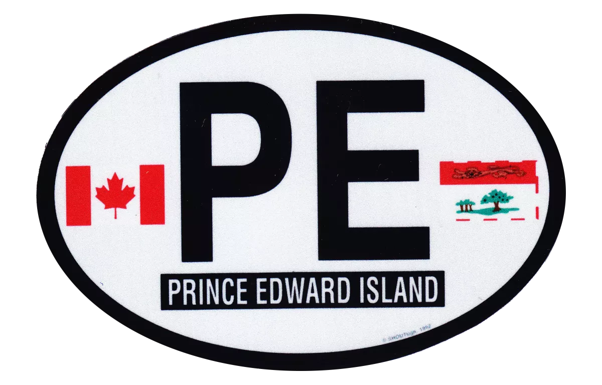 Prince Edward Island Oval Decal