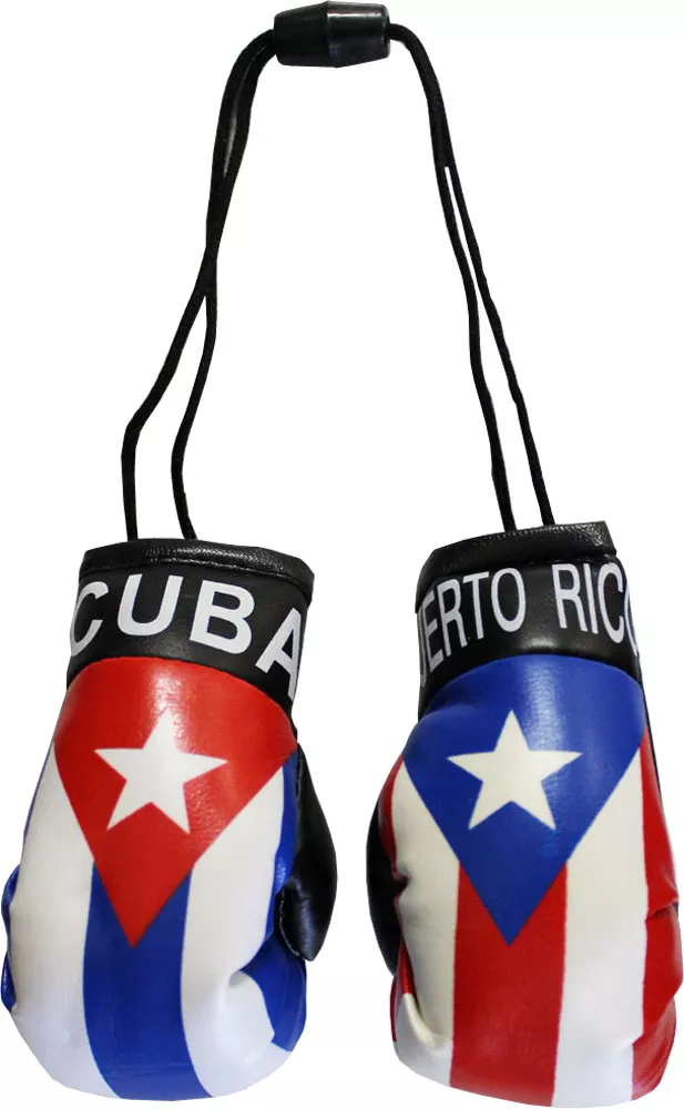 Cuba and Puerto Rico Mini Boxing Gloves