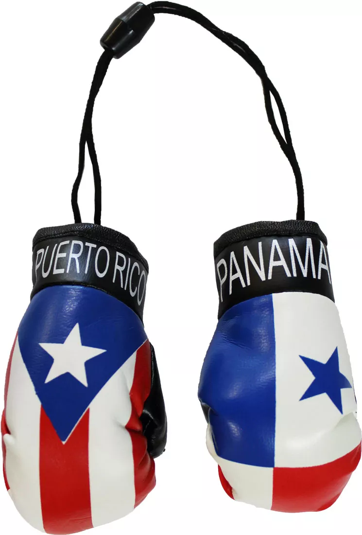 Puerto Rico and Panama Mini Boxing Gloves
