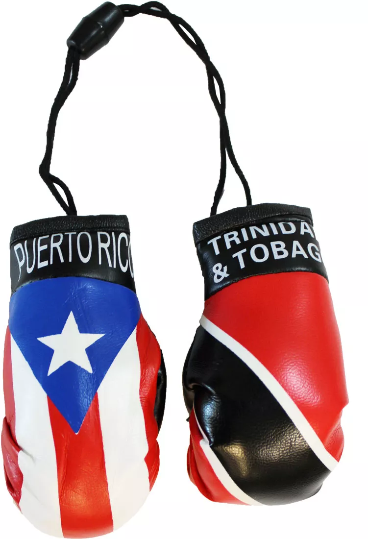 Puerto Rico and Trinidad and Tobago Mini Boxing Gloves