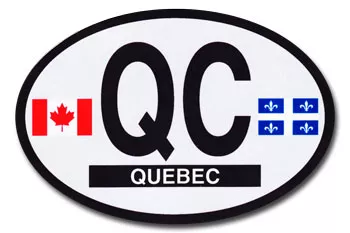 Quebec Oval Decal
